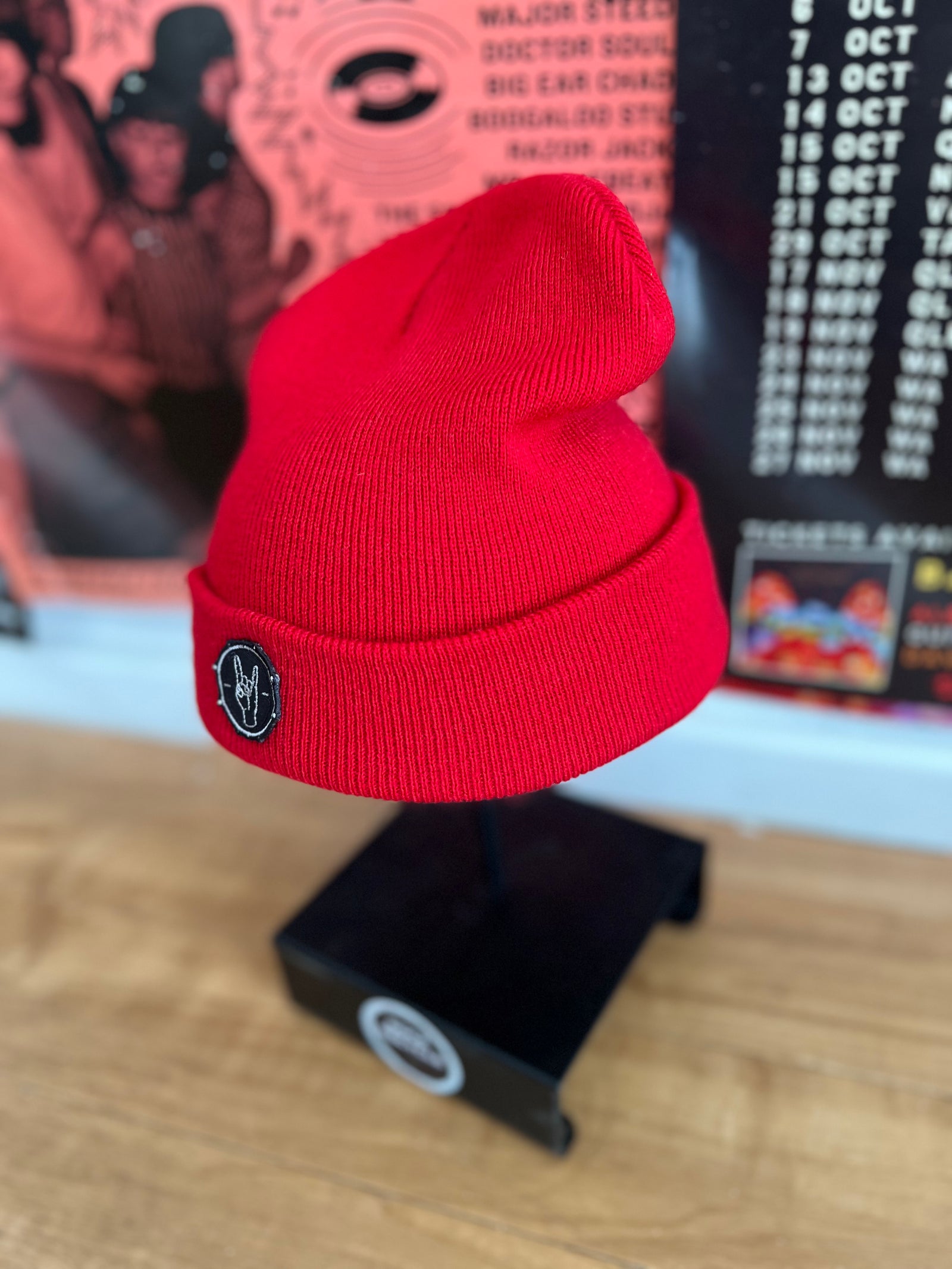 Rock Recycle Beanie Red Only 50% off normal price